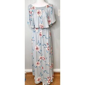 Show Me Your Mumu Womens Dress Floral Hacienda Maxi Size M Ruffle Top Feminine